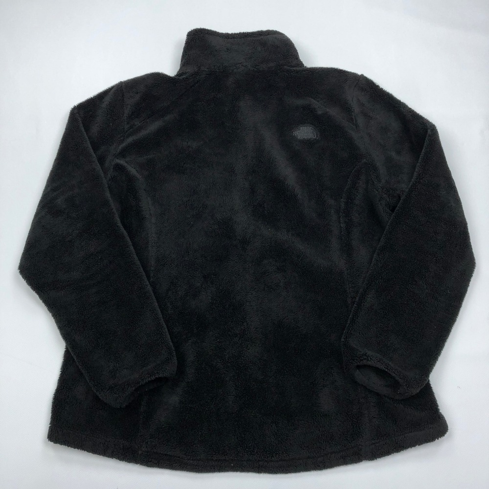 The North Face Osito Fleece Jacket Womens XL Black Full Zip Soft Fuzzy Coat - Picture 8 of 10